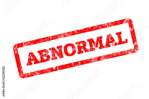 Abnormal red rubber stamp