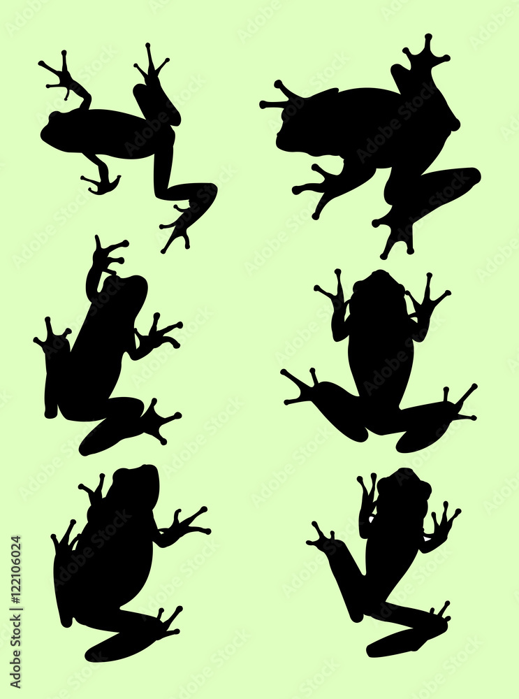 frogs silhouette frogs silhouette