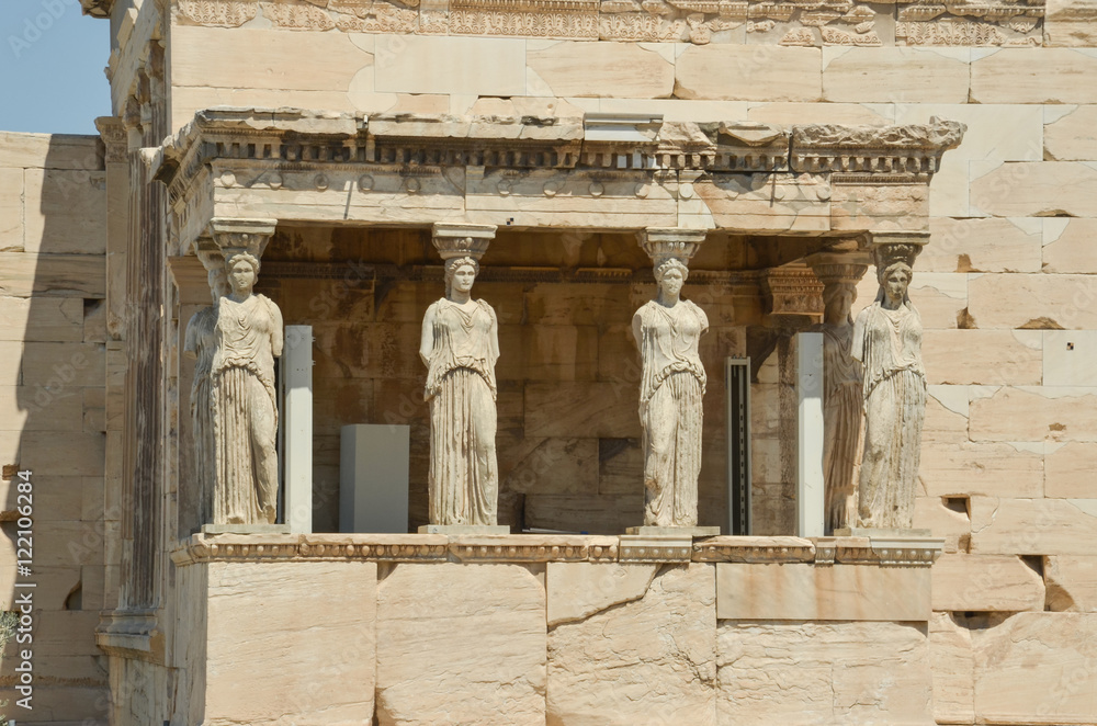 Fototapeta premium caryatids Athens Greece