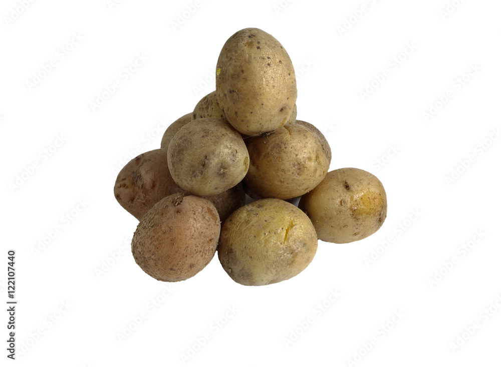 potatoes folded onto each other. cooked in the skins. isolate on white background without shadows. easy to cut your project.
potatoes folded onto each other. cooked in the skins. isolate on white background without shadows. easy to cut your project.