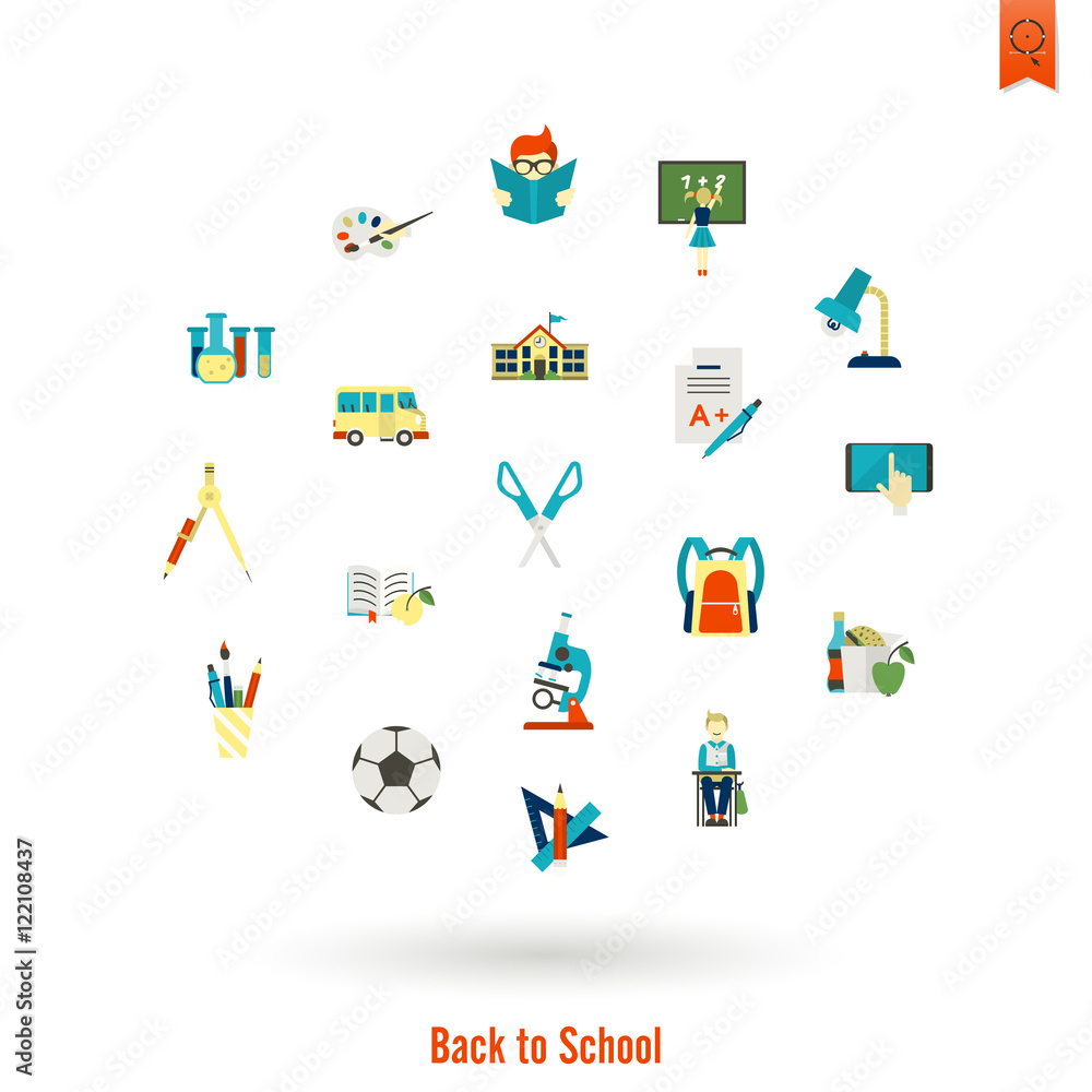 School and Education Icons School and Education Icons
