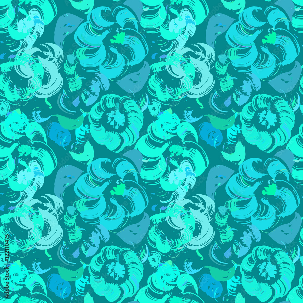Hand drawn abstract seamless pattern with ink flowers prints Hand drawn abstract seamless pattern with ink flowers prints