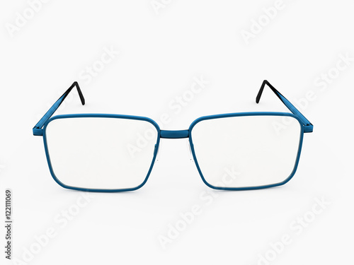 Glases on white background isolated