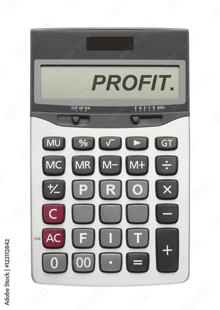 Profit text on calculator button and display Profit text on calculator button and display