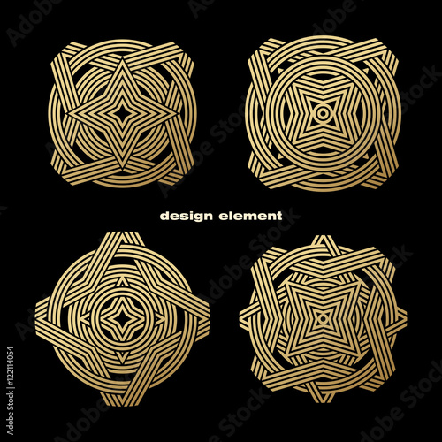 Set vector design element.