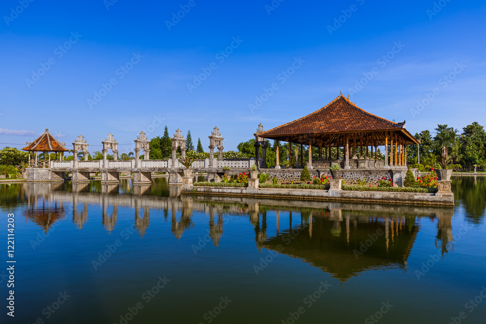 Water Palace Taman Ujung in Bali Island Indonesia