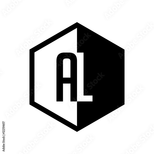 INITIAL hexsagonal HALF LOGO