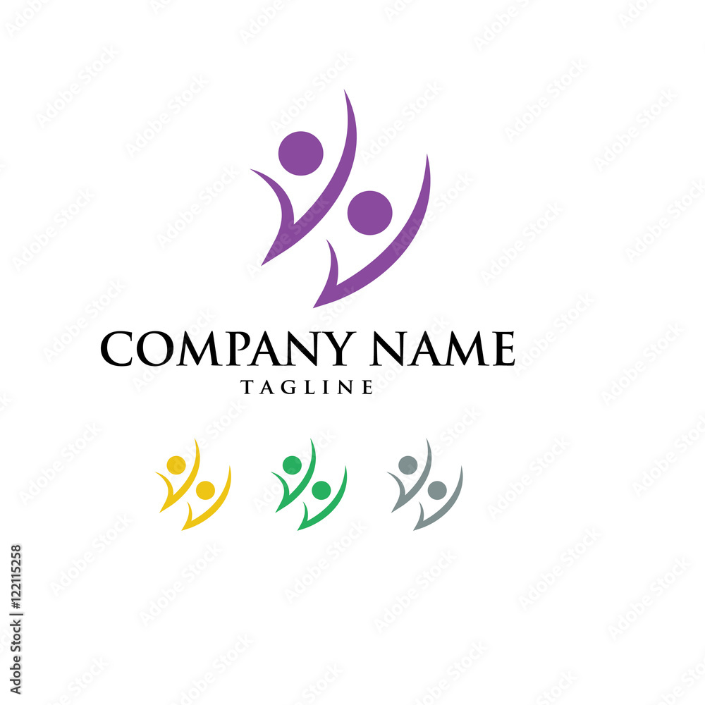 Young Youth Children Logo Icon Vector Young Youth Children Logo Icon Vector