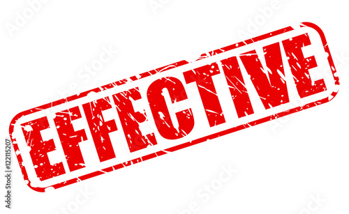 EFFECTIVE red stamp text