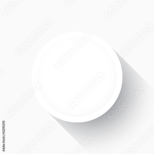 Empty button in a flat design. Illustration