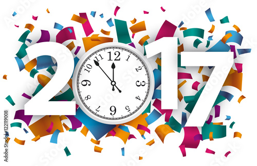 2017 Confetti Clock