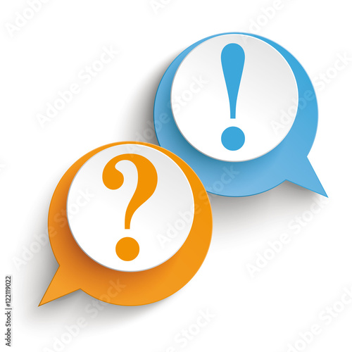 2 Speech Bubbles Question Answer