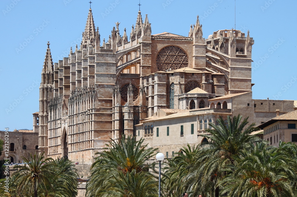Gothic cathedral of Palma de Mallorca, Spain