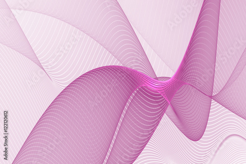  Pink Wave - Abstract design element