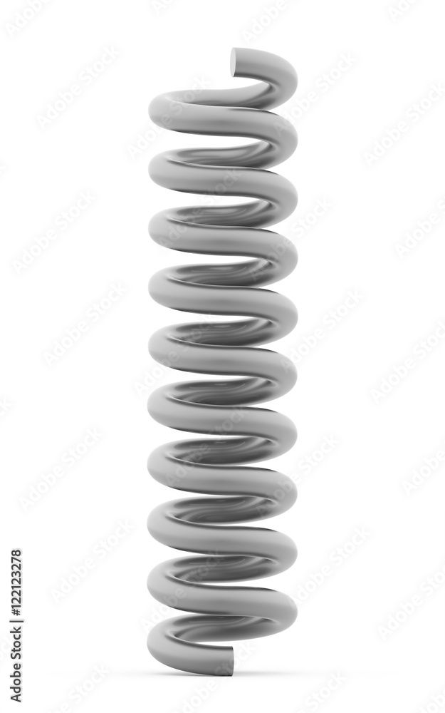Spiral string rendered on white Spiral string rendered on white