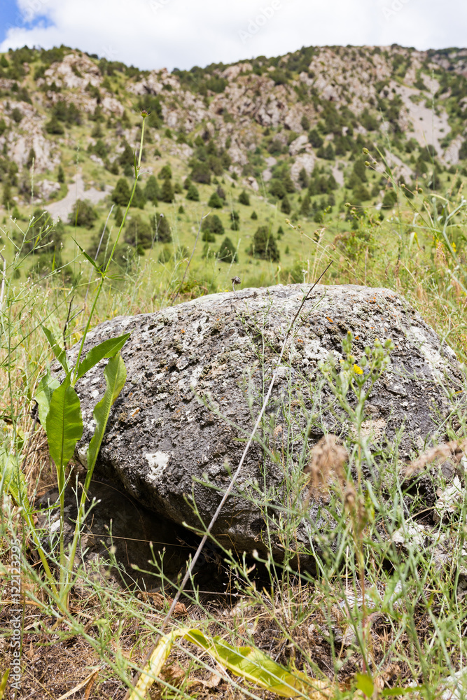 large stones in the mountains in nature large stones in the mountains in nature