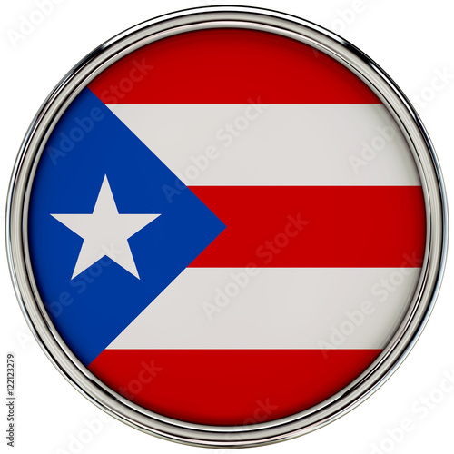 Puerto rico Flag Glossy Button/icon (3d rendering). Free Download Puerto rico Flag Glossy Button/icon (3d rendering). - GFXLoad