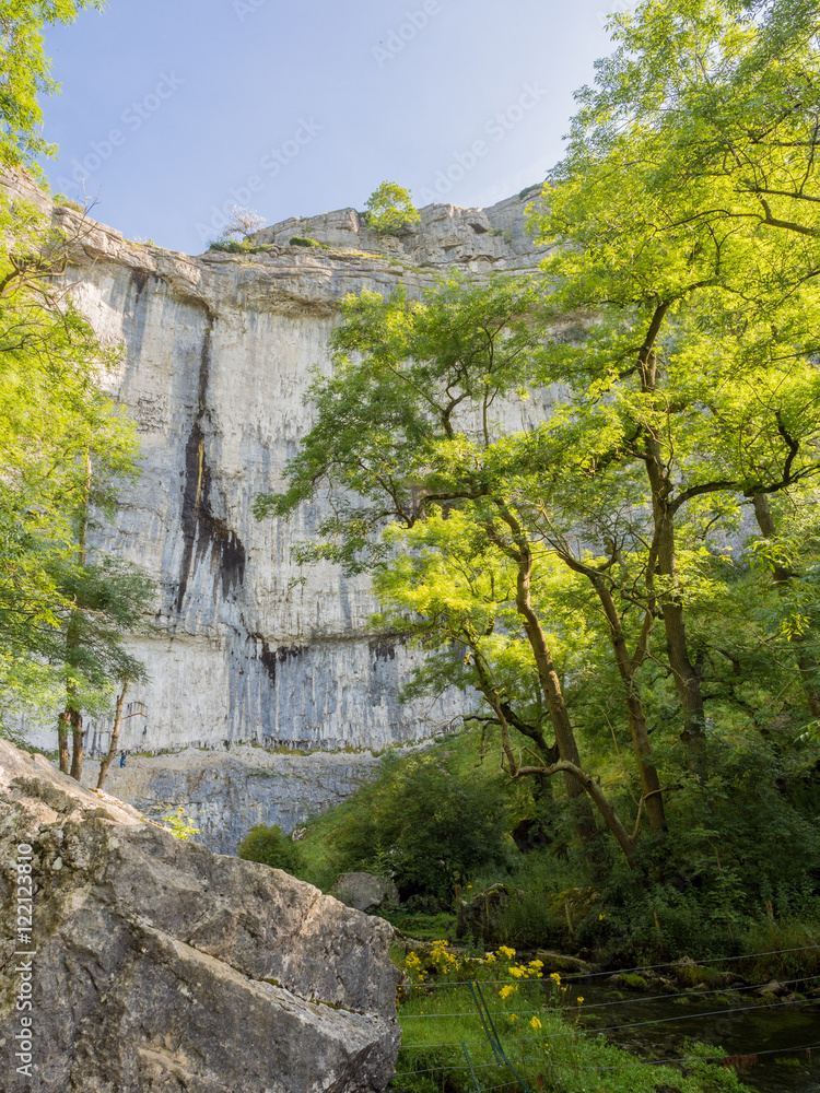 Amazing limestone rock formations at Mallham Cove, Mallham, Yorkshire, UK