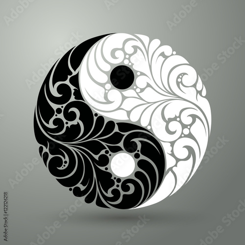 Yin Yang pattern symbol