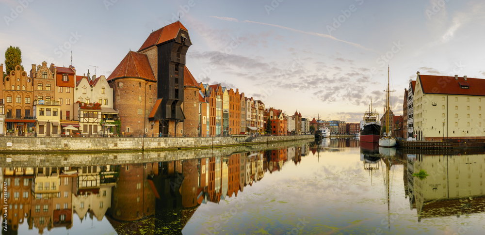 Fototapeta premium Cityscape of Gdansk in Poland