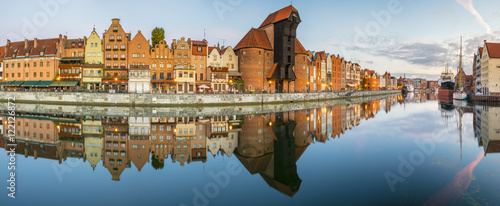 Cityscape of Gdansk in Poland,Panorama photo