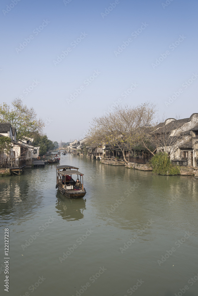 Fototapeta premium Jiangnan Water Village Scenery