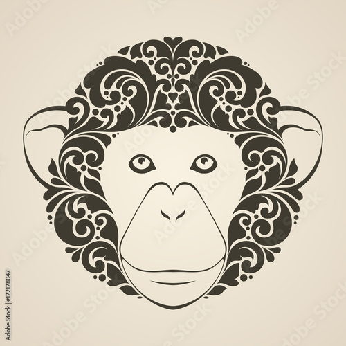 Ornamental decorative monkey.