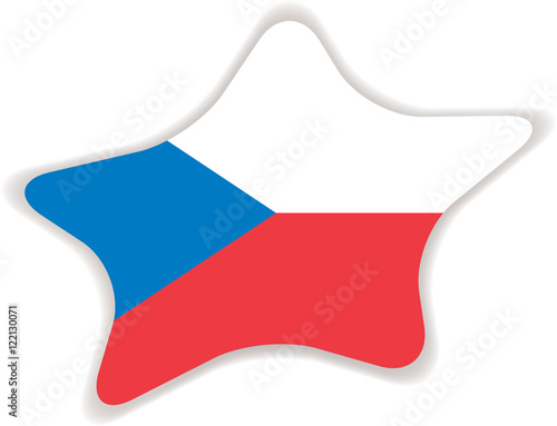 Flag of Czech Republic.