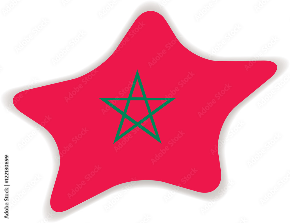 Flag of Morocco. Element for infographics. Flag of Morocco. Element for infographics.