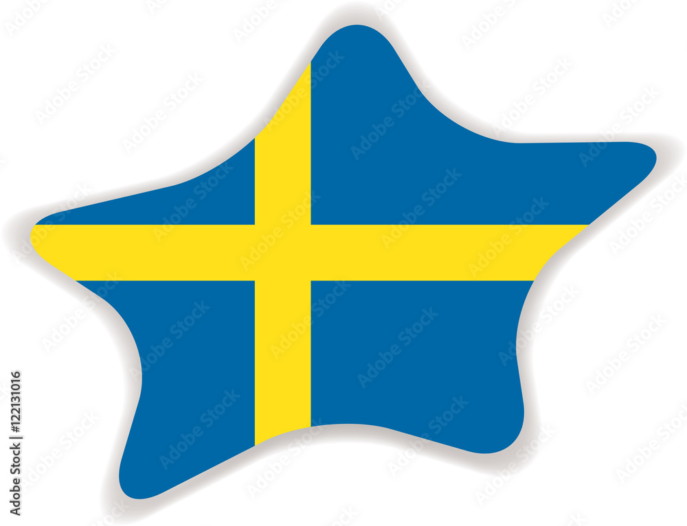 Flag of Sweden. Element for infographics. Flag of Sweden. Element for infographics.