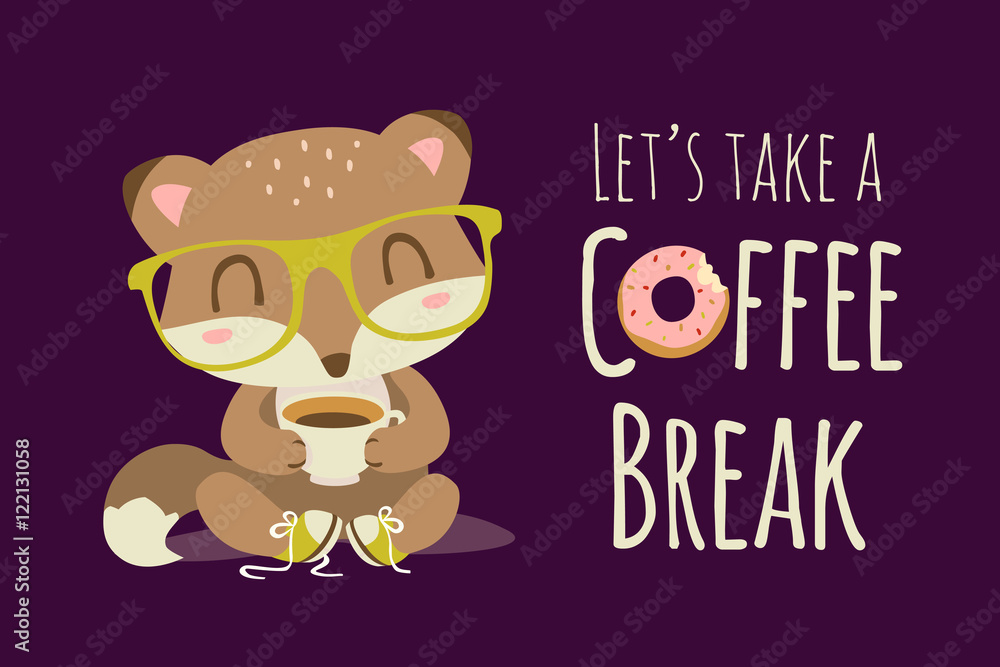 vector coffee break illustration
