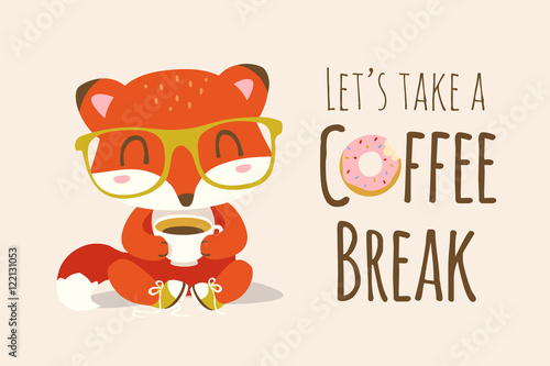 vector coffee break illustration