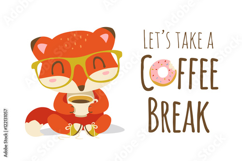 vector coffee break illustration