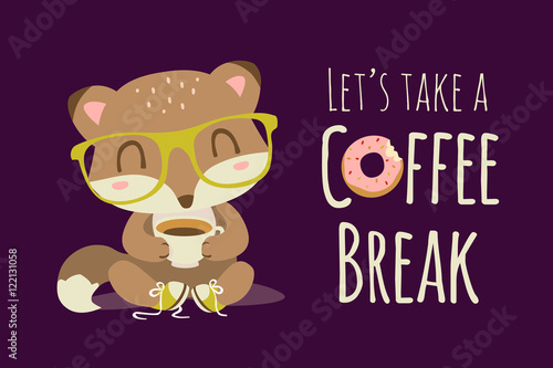 vector coffee break illustration