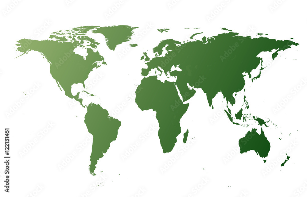 world map green shiny