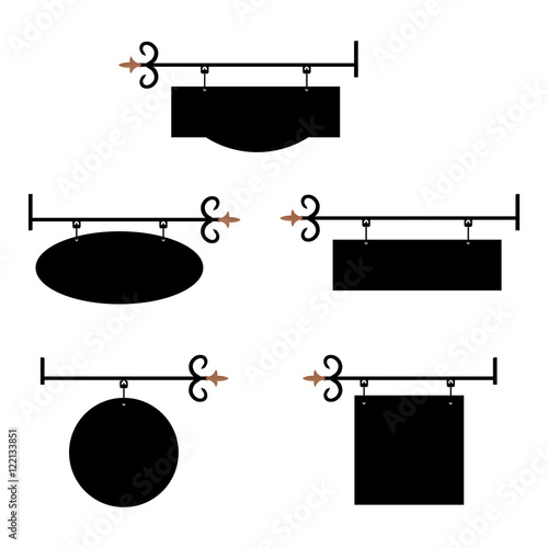 Shop sign vector