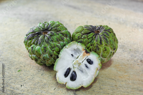 Sugar apple, custard apple (Annona squamosa Linn) photo