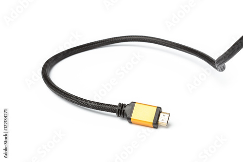  HDMI cable isolated on a white background