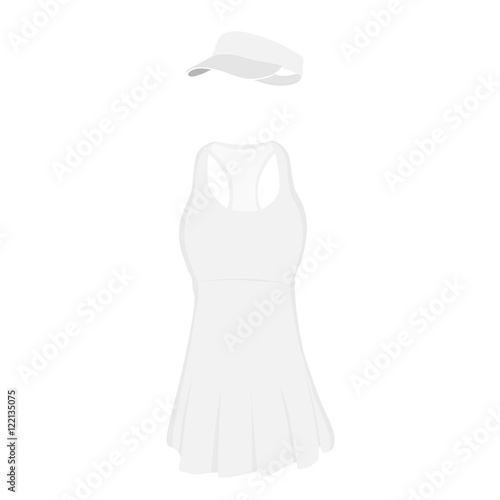 Tennis dress and cap