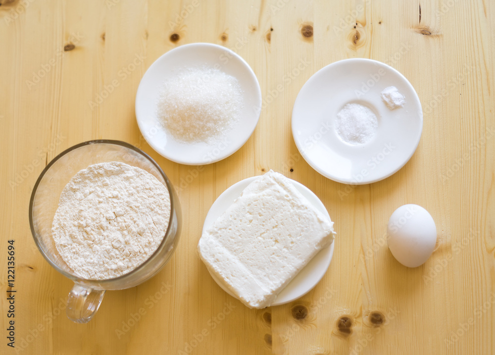 ingredients for dessert on the table