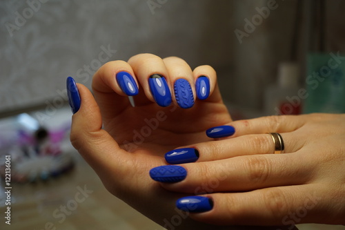 Beautiful natural nails with clean manicure. Gel polish applied.