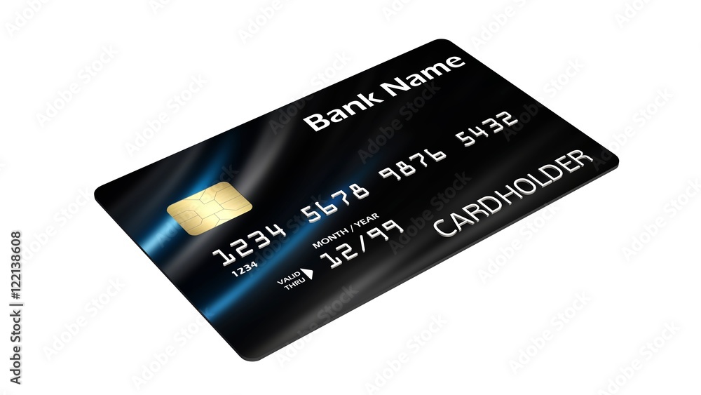 Credit Card isolated on white background Credit Card isolated on white background