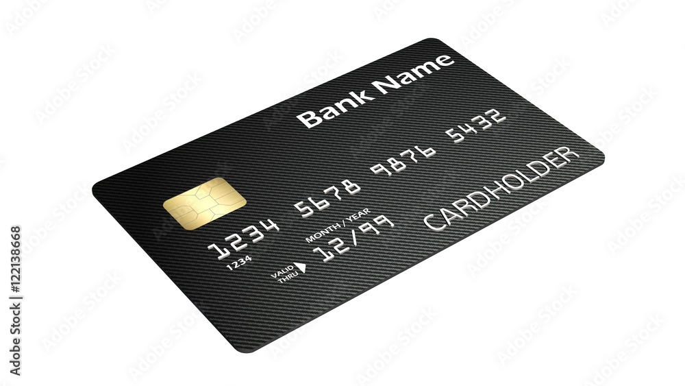Credit Card isolated on white background Credit Card isolated on white background