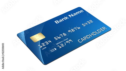 Credit Card isolated on white background