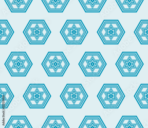 Series mirror transformation of hexagon shapes