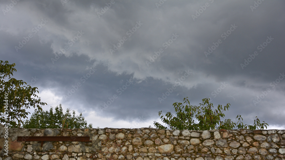 Late summer storm clouds gathering over the walls of a old derelict farmhouse in the region of Friuli in north east Italy
Late summer storm clouds gathering over the walls of a old derelict farmhouse in the region of Friuli in north east Italy