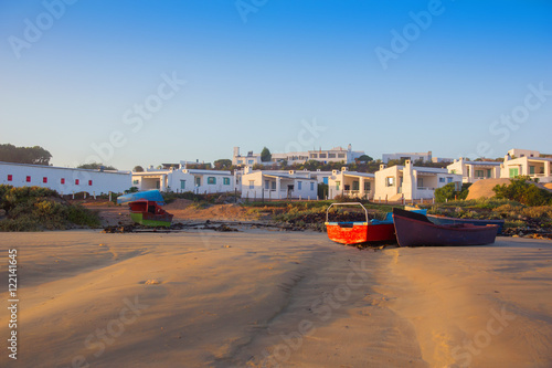 Scenic morning on the beach at Paternoster South Africa photo