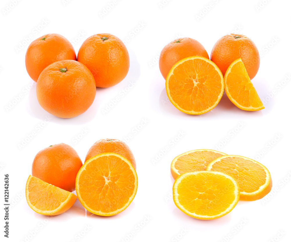 sweet orange on white background sweet orange on white background