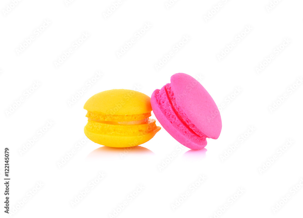 Macaroons on white background Macaroons on white background