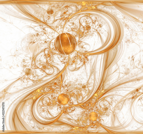 Abstract fractal pattern on white